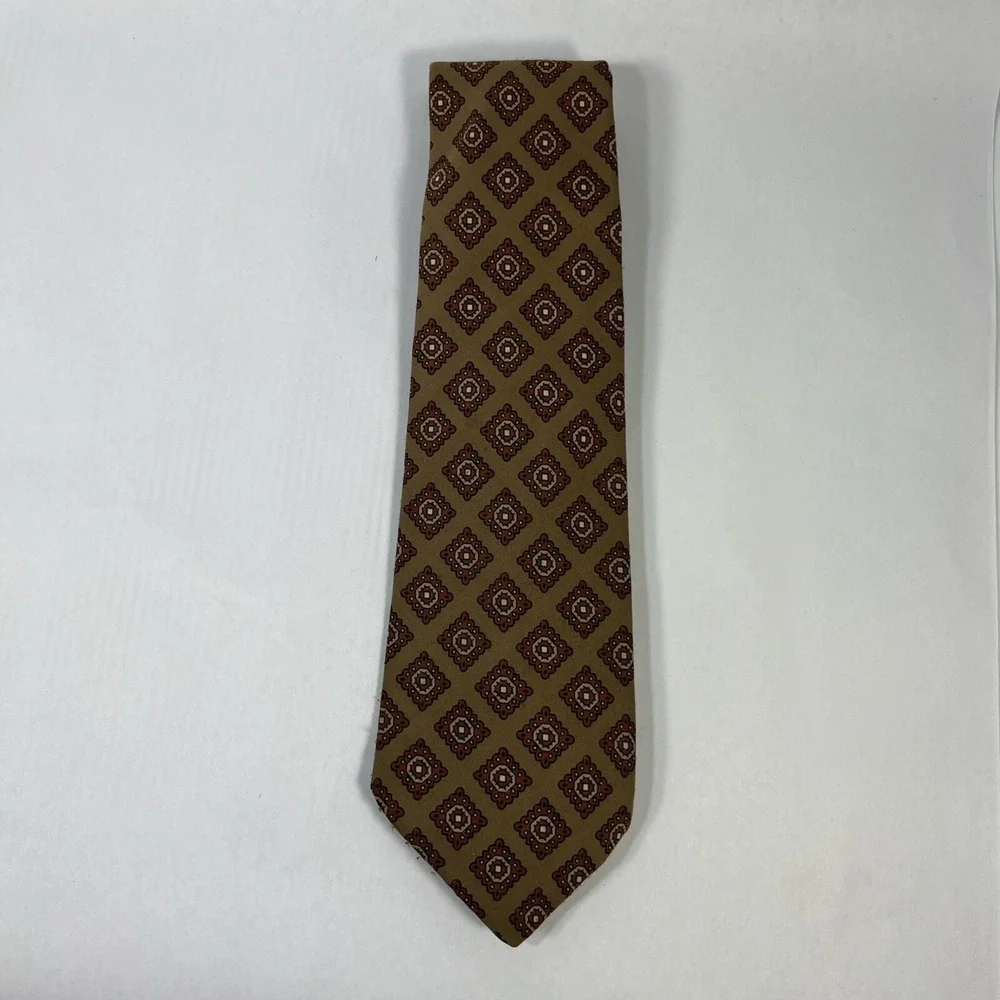 Arthur Frederick Mens Tie 4.25 in W x L56 in  Prob polyester Brown Tan